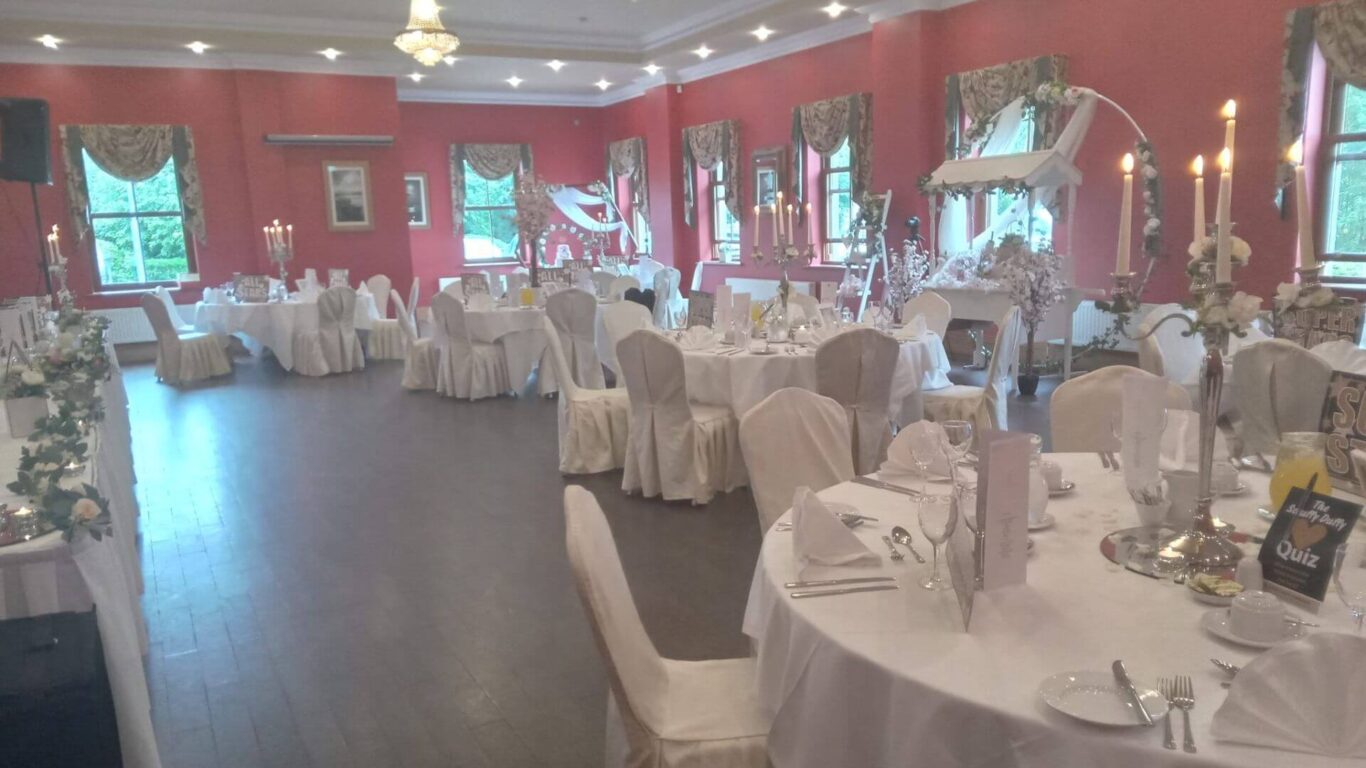 Oak Room Wedding Set Up Hotel Ballina Mayo