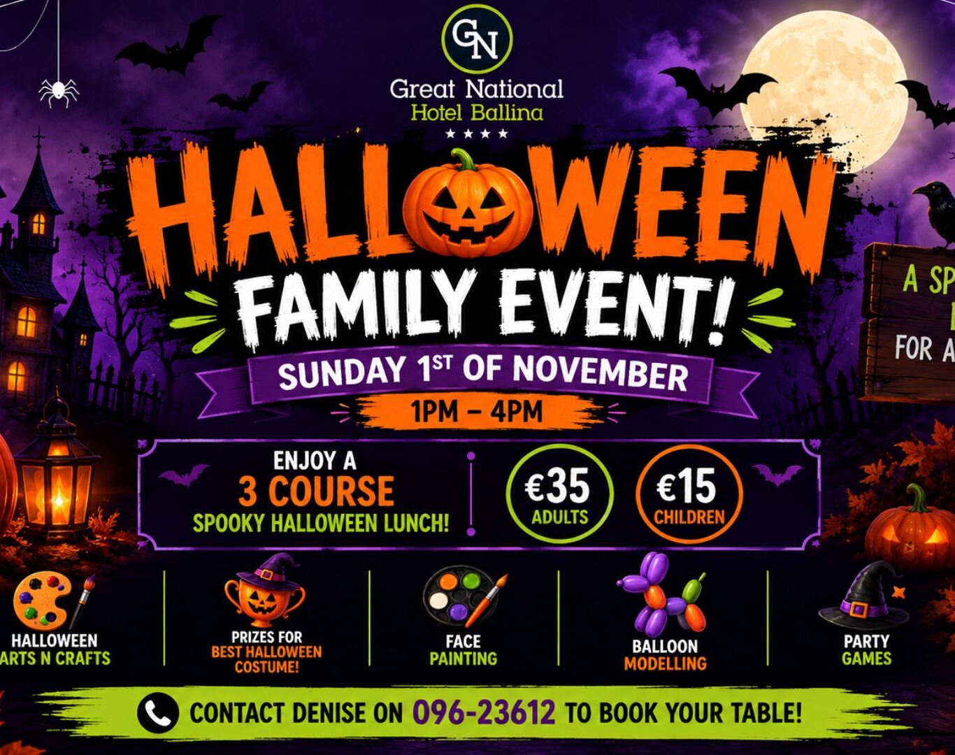 Hotel Ballina Family Halloween Event 2026